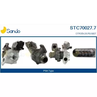 Turbocompresseur, suralimentation SANDO STC70027.7