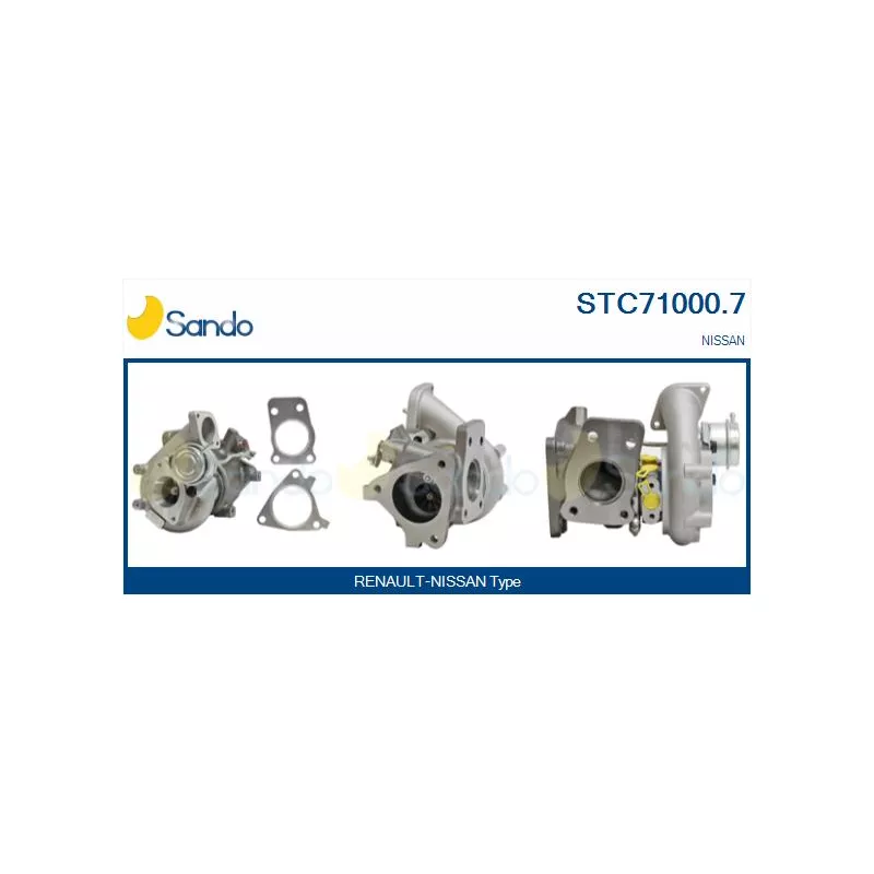 Turbocompresseur, suralimentation SANDO STC71000.7