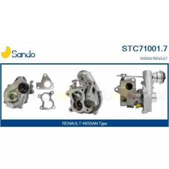 Turbocompresseur, suralimentation SANDO STC71001.7