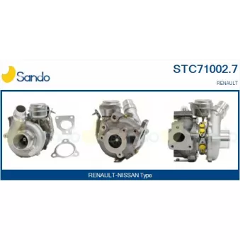 Turbocompresseur, suralimentation SANDO STC71002.7