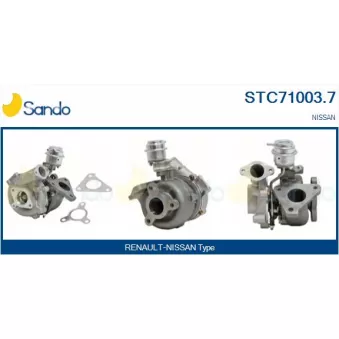Turbocompresseur, suralimentation SANDO STC71003.7
