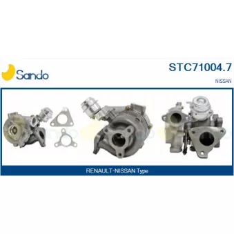 Turbocompresseur, suralimentation SANDO STC71004.7