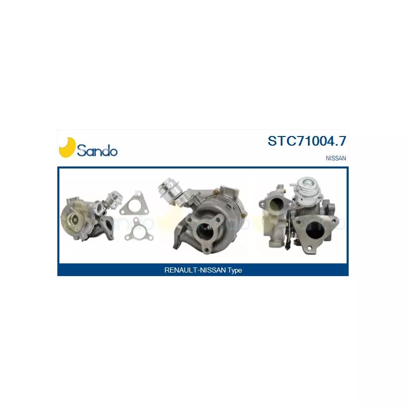 Turbocompresseur, suralimentation SANDO STC71004.7