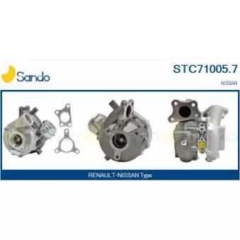 Turbocompresseur, suralimentation SANDO STC71005.7