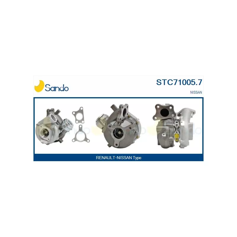 Turbocompresseur, suralimentation SANDO STC71005.7