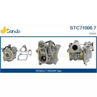 Turbocompresseur, suralimentation SANDO STC71006.7