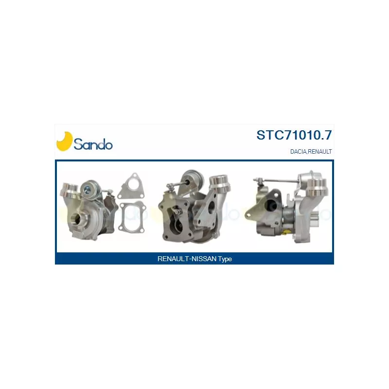 Turbocompresseur, suralimentation SANDO STC71010.7
