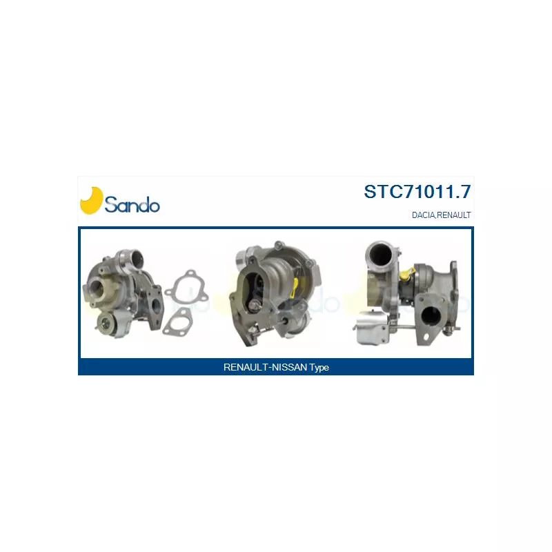 Turbocompresseur, suralimentation SANDO STC71011.7