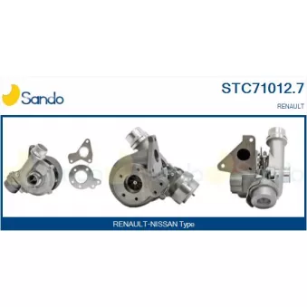 Turbocompresseur, suralimentation SANDO STC71012.7