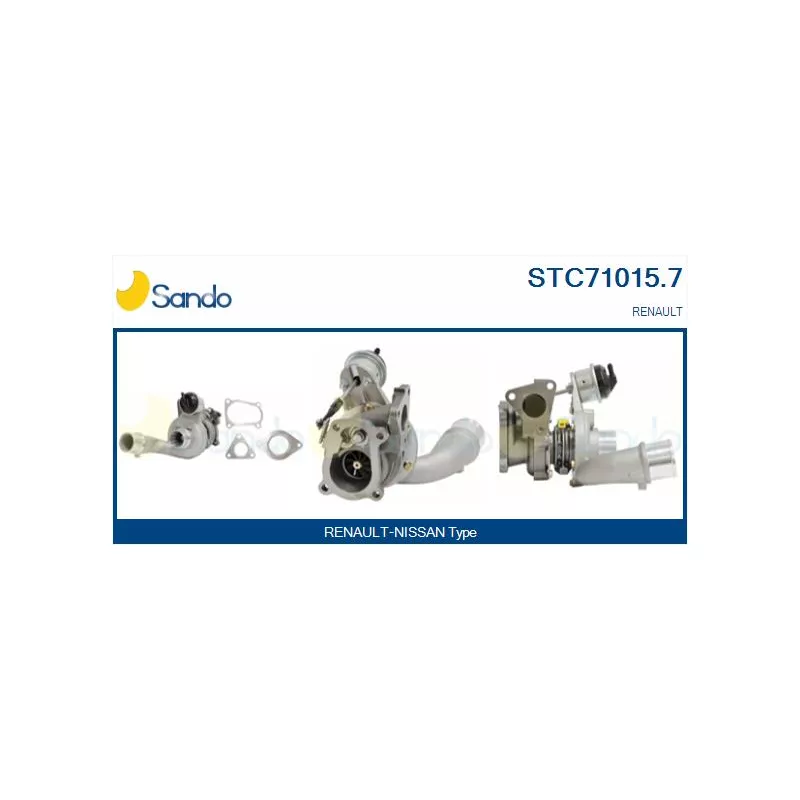 Turbocompresseur, suralimentation SANDO STC71015.7