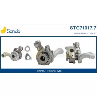 Turbocompresseur, suralimentation SANDO STC71017.7
