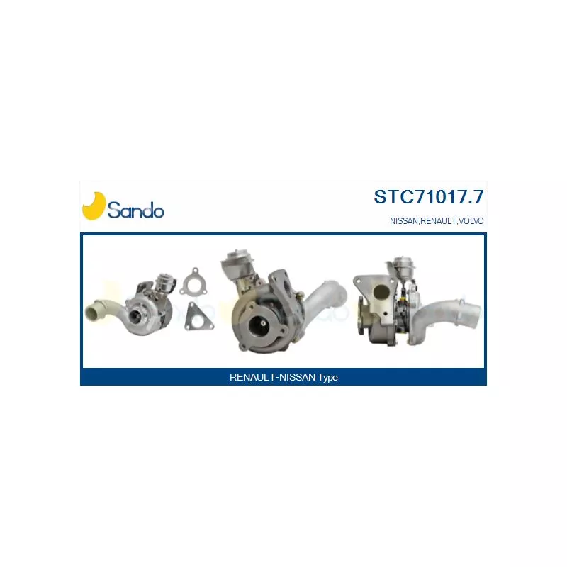 Turbocompresseur, suralimentation SANDO STC71017.7