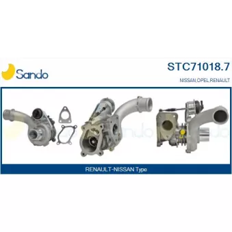 Turbocompresseur, suralimentation SANDO STC71018.7