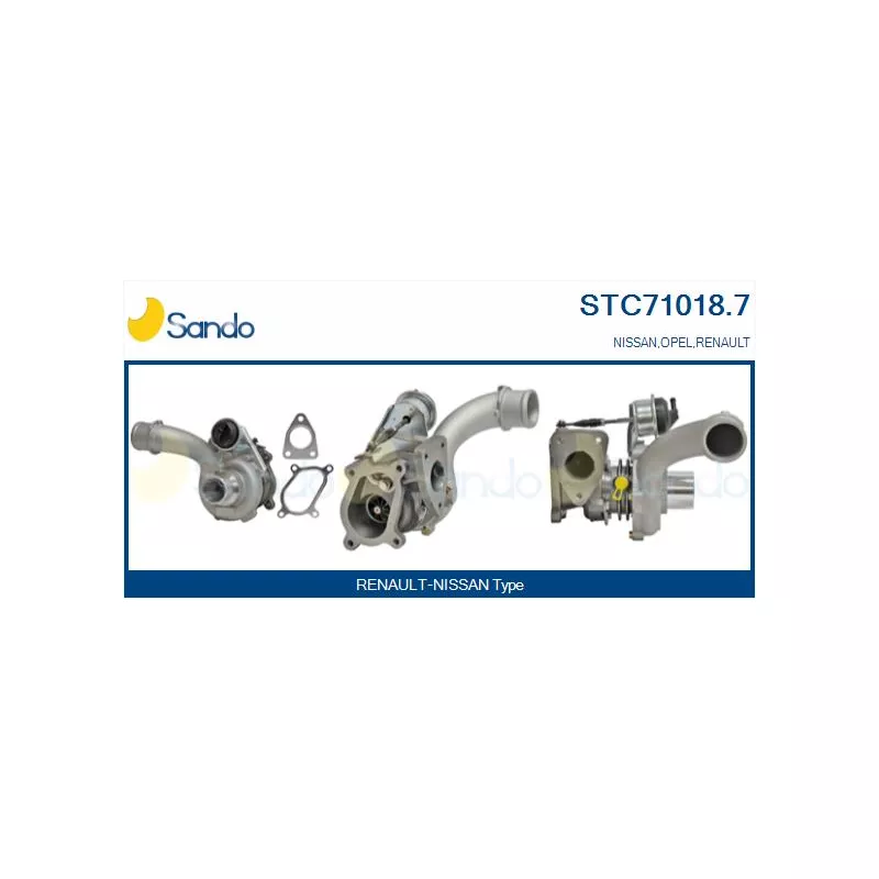 Turbocompresseur, suralimentation SANDO STC71018.7