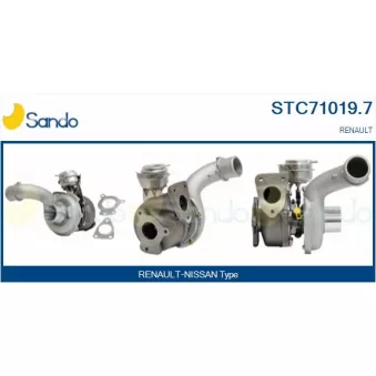 Turbocompresseur, suralimentation SANDO STC71019.7