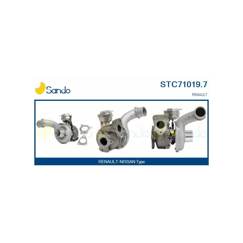 Turbocompresseur, suralimentation SANDO STC71019.7