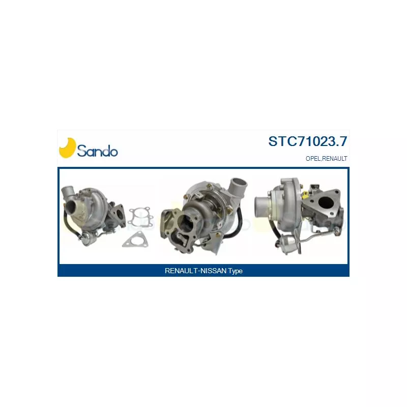 Turbocompresseur, suralimentation SANDO STC71023.7