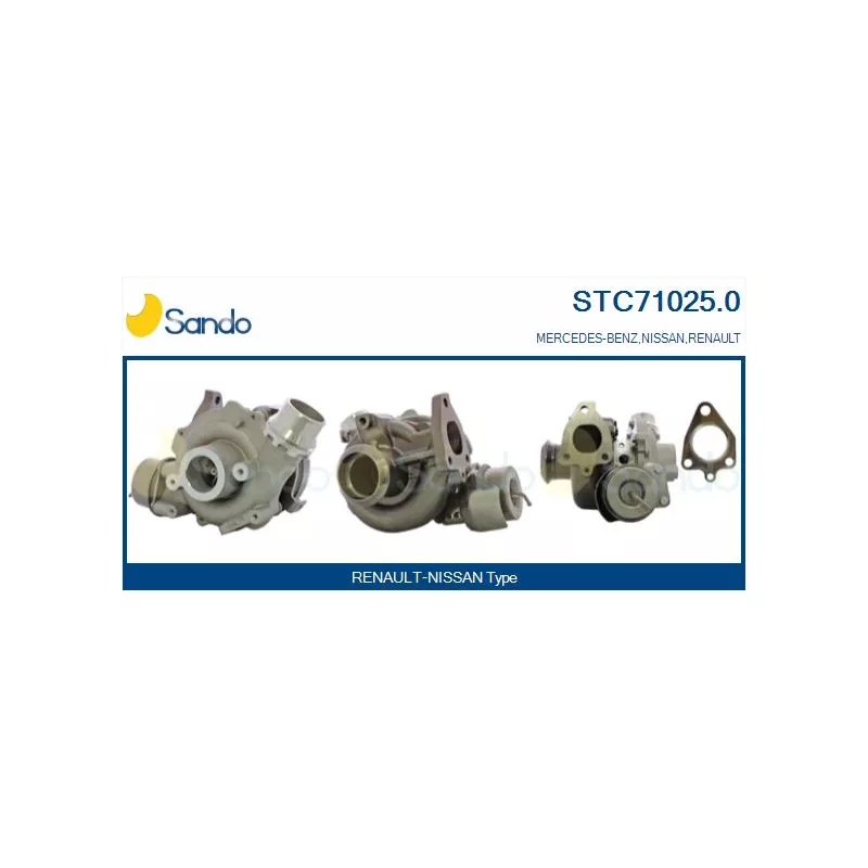 Turbocompresseur, suralimentation SANDO STC71025.0