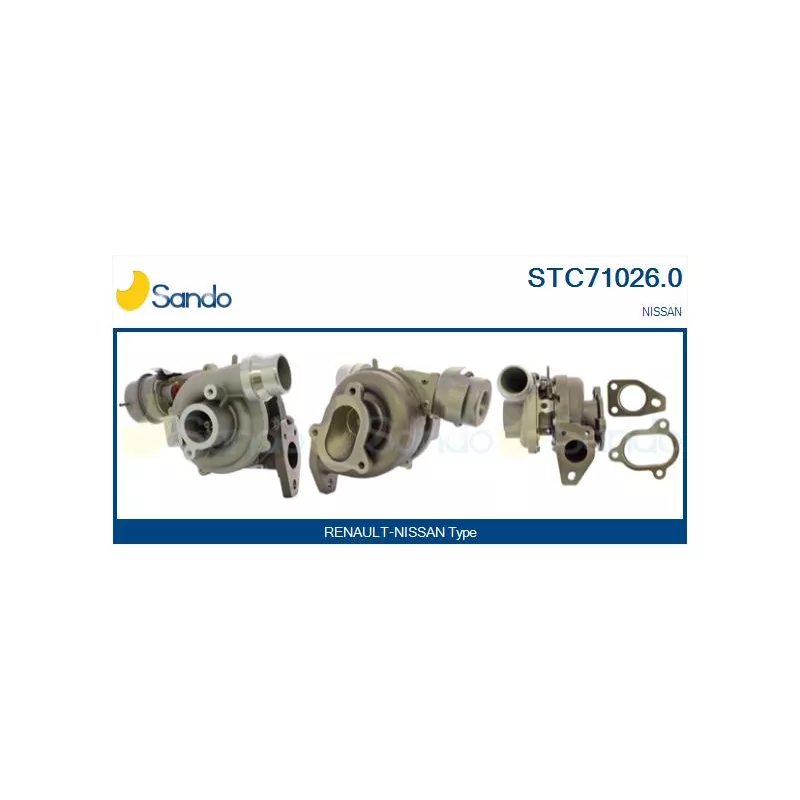 Turbocompresseur, suralimentation SANDO STC71026.0