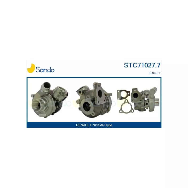 Turbocompresseur, suralimentation SANDO STC71027.7