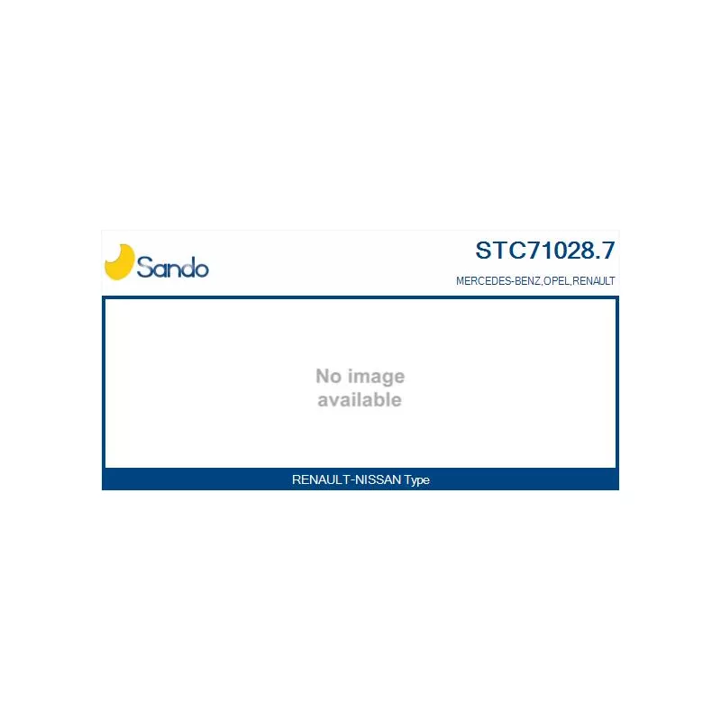 Turbocompresseur, suralimentation SANDO STC71028.7