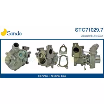 Turbocompresseur, suralimentation SANDO STC71029.7