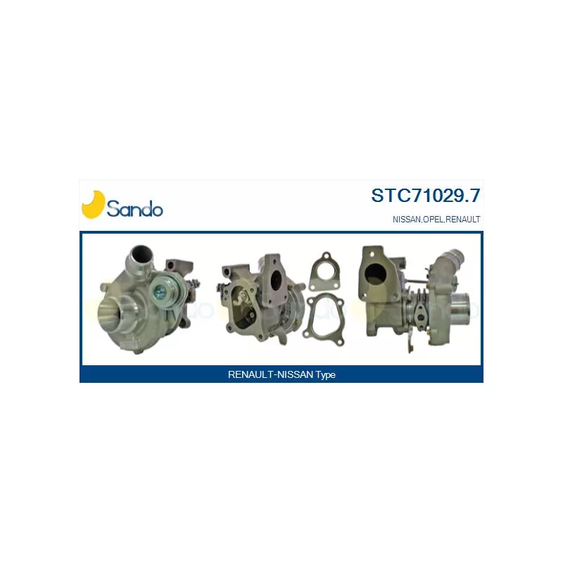 Turbocompresseur, suralimentation SANDO STC71029.7