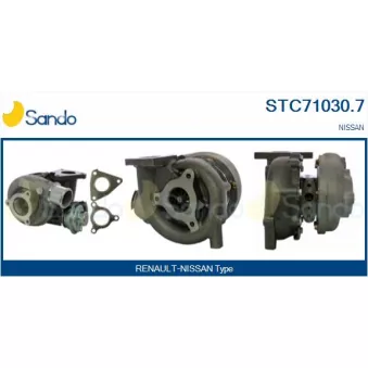 Turbocompresseur, suralimentation SANDO STC71030.7