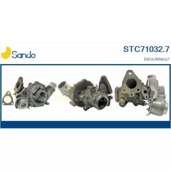 Turbocompresseur, suralimentation SANDO STC71032.7