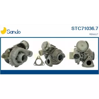 Turbocompresseur, suralimentation SANDO STC71036.7