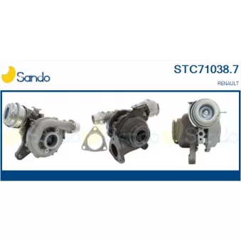 Turbocompresseur, suralimentation SANDO STC71038.7