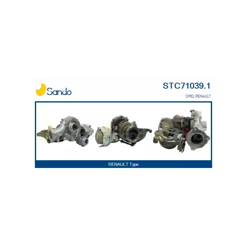Turbocompresseur, suralimentation SANDO STC71039.1