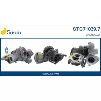 Turbocompresseur, suralimentation SANDO STC71039.7
