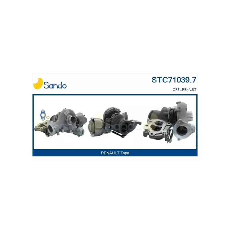 Turbocompresseur, suralimentation SANDO STC71039.7