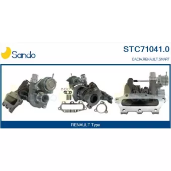 Turbocompresseur, suralimentation SANDO STC71041.0