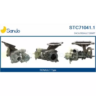 Turbocompresseur, suralimentation SANDO STC71041.1