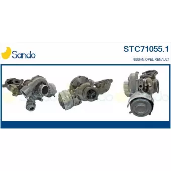 Turbocompresseur, suralimentation SANDO STC71055.1