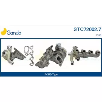Turbocompresseur, suralimentation SANDO STC72002.7