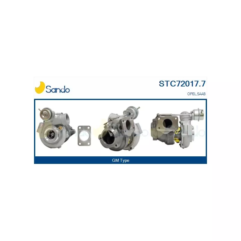 Turbocompresseur, suralimentation SANDO STC72017.7
