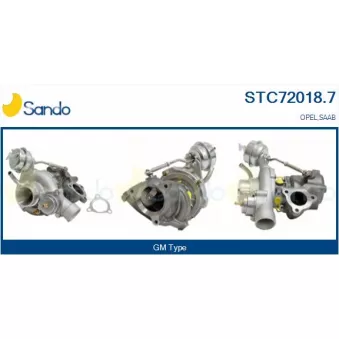 Turbocompresseur, suralimentation SANDO STC72018.7