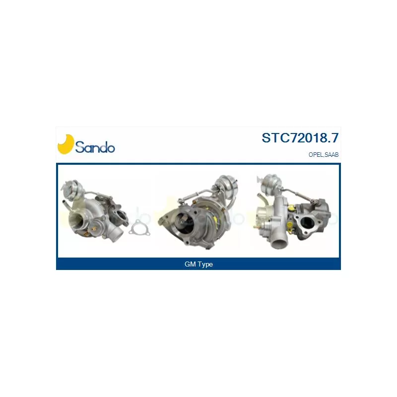 Turbocompresseur, suralimentation SANDO STC72018.7
