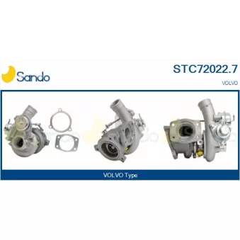 Turbocompresseur, suralimentation SANDO STC72022.7