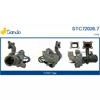 Turbocompresseur, suralimentation SANDO STC72026.7