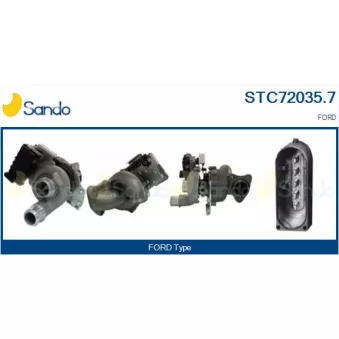 Turbocompresseur, suralimentation SANDO STC72035.7