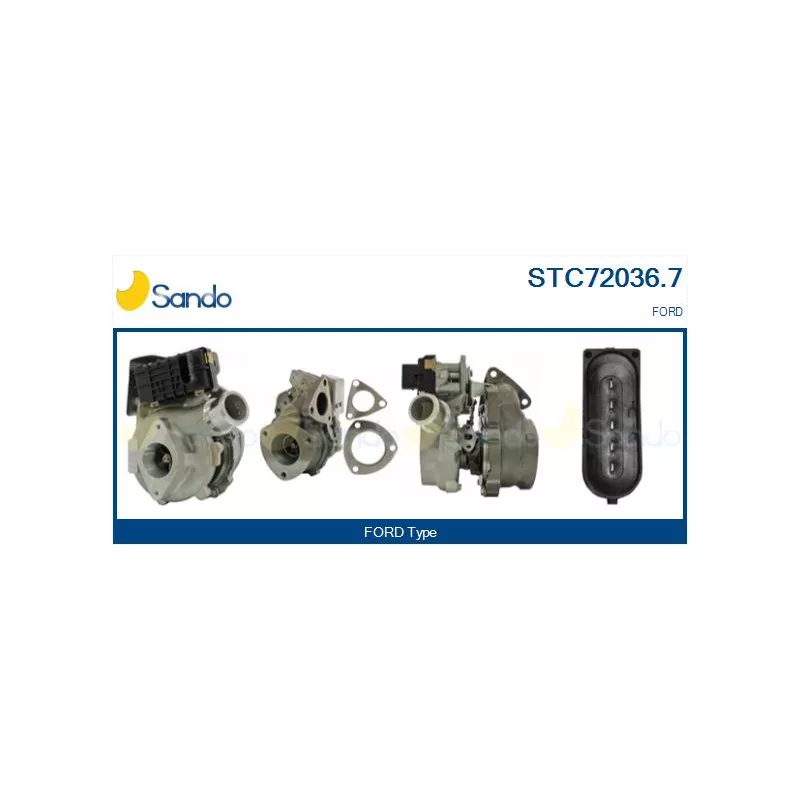 Turbocompresseur, suralimentation SANDO STC72036.7