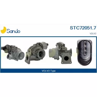 Turbocompresseur, suralimentation SANDO STC72051.7