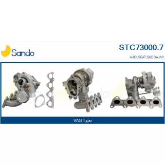 Turbocompresseur, suralimentation SANDO STC73000.7