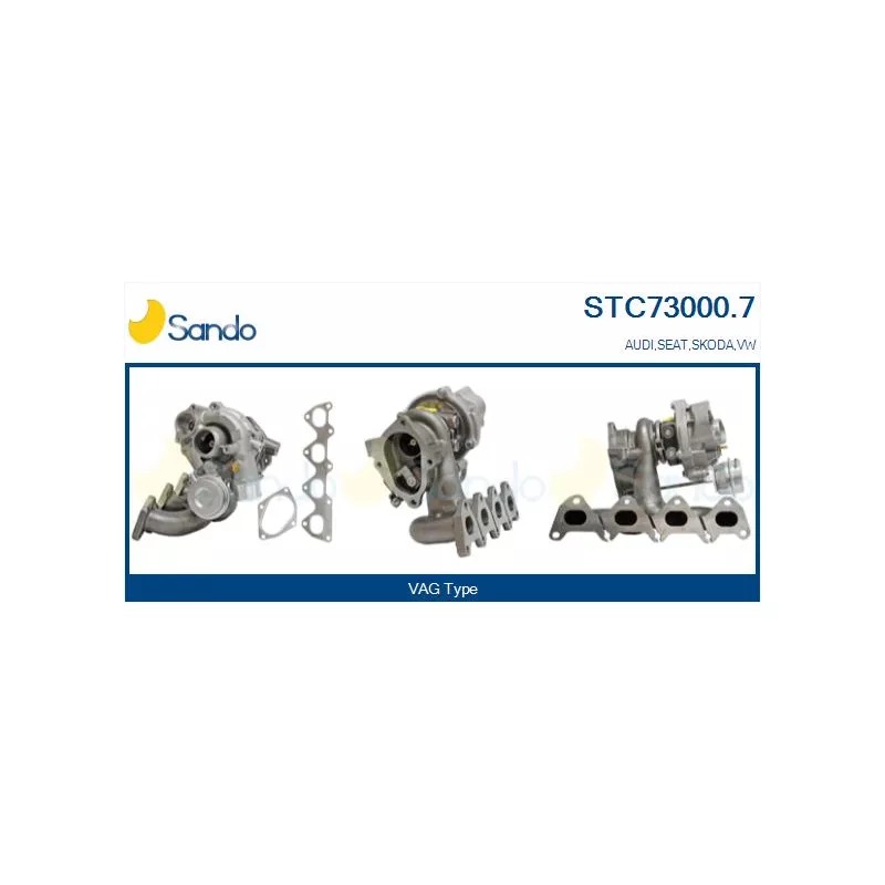 Turbocompresseur, suralimentation SANDO STC73000.7