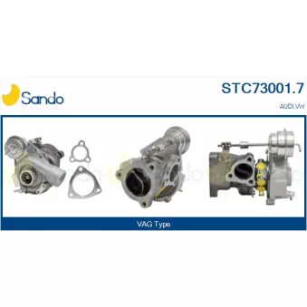 Turbocompresseur, suralimentation SANDO STC73001.7