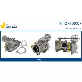 Turbocompresseur, suralimentation SANDO STC73002.7
